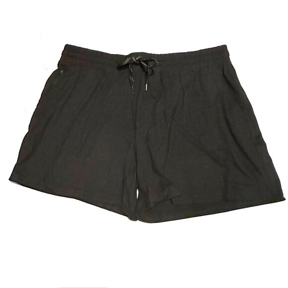 Pacific Trail Black Knit Drawstring Lounge Shorts Women's XL - Picture 1 of 7